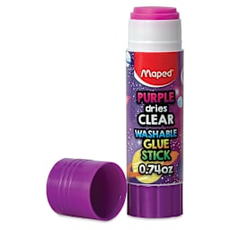Maped Washable Glue Stick - Purple Clear, 0.74 oz