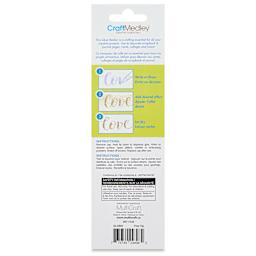 Craft Medley Glue Marker - Fine Tip, 0.1 oz back of packaging