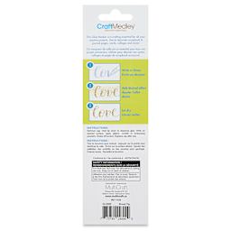 Craft Medley Glue Marker - Broad Tip, 0.1 oz back of packaging