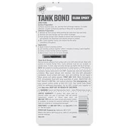 DAP Tank Bond Clear Epoxy - back of packaging