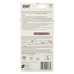 Zap Z-Poxy Quick Shot Epoxy - 1 oz - back of packaging