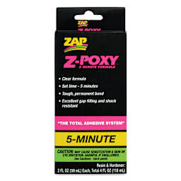 Zap Z-Poxy 5 Minute Epoxy Formula - 4 oz Set - front of packaging
