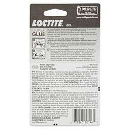 Loctite Super Glue Gel - 0.07 oz - back of packaging