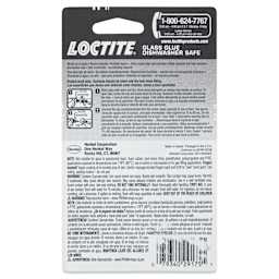 Loctite Glass Glue - 0.07 oz - back of packaging