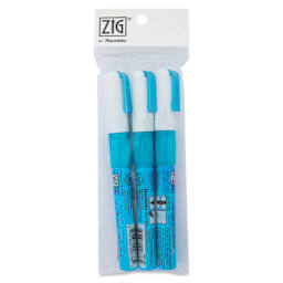 Kuretake Zig 2 Way Glue Pen - Squeeze & Roll, Pkg of 3 - front of packaging