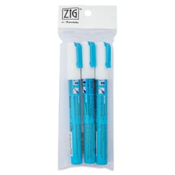 Kuretake Zig 2 Way Glue Pen - Fine Tip, Pkg of 3 - front of packaging