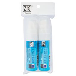 Kuretake Zig 2 Way Glue Pen - Broad Tip, Pkg of 2 - front of packaging