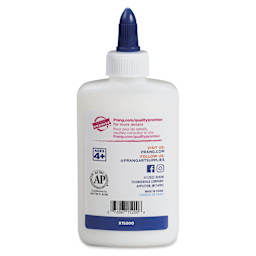 Prang Washable Liquid White School Glue - 4.4 oz - back of bottle