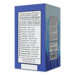 Bearly Art Precision Craft Glue Bear Refill - 11 oz - back of packaging