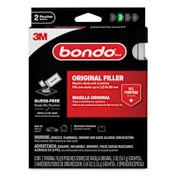 Bondo Original Filler Ready Mix Pouches - Pkg of 2, 2 oz front of packaging