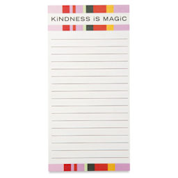 Post-it Note List with Magnet - Single Pad, Kindness Is Magic, 3.8" x 7.8"