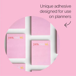 Unique adhesive designed for use on planners