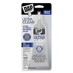 DAP Ultra Clear Flexible All Purpose Waterproof Sealant - 2.8 oz Tube front of packaging