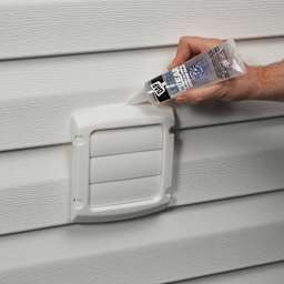 DAP Ultra Clear Flexible All Purpose Waterproof Sealant - 2.8 oz Tube sealing shutter exhaust vent