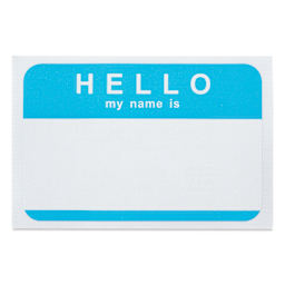 Charles Leonard Self-Adhesive Hello Name Badges single
