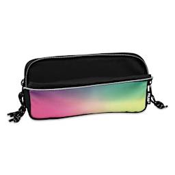 Milan Sunset Series 3-Zip Pencil Case, open