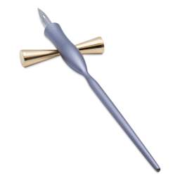 Tom's Studio Butterfly Brass Pen Rest - Gold, pen on top (not included)