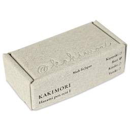 Kakimori Hasami Porcelain Pen Rest - Ruri, packaging box