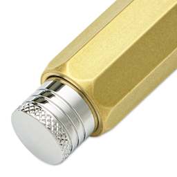 Kaweco Sketch Up Corrector Eraser Holder - Brass, 5.6 mm, close-up of the thrust device