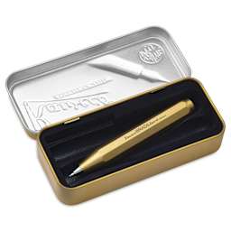 Kaweco Brass Sport Ballpoint Pen - Blue Ink - in packaging