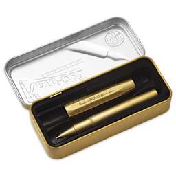 Kaweco Brass Sport Rollerball Pen - Black Ink - in packaging