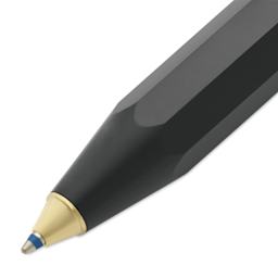 Kaweco Classic Sport Ballpoint Pen - Black, Blue Ink - close-up of tip