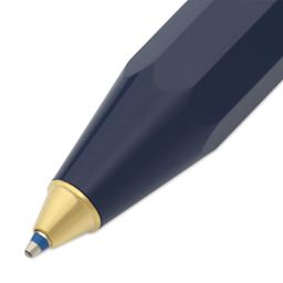 Kaweco Classic Sport Ballpoint Pen - Navy, Blue Ink - close-up of tip