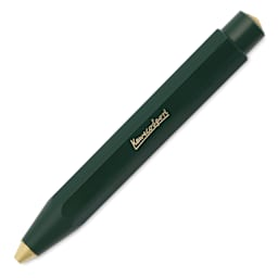 Kaweco Classic Sport Ballpoint Pen - Green, Blue Ink - retracted