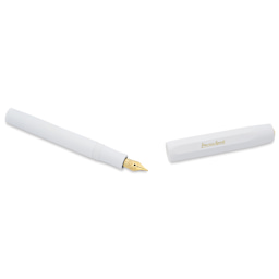 Kaweco Classic Sport Fountain Pen - White, Medium, cap removed
