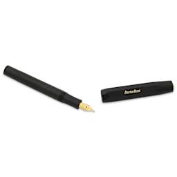 Kaweco Classic Sport Fountain Pen - Black, Broad, cap removed