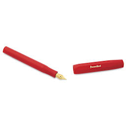 Kaweco Classic Sport Fountain Pen - Red, Broad, cap removed