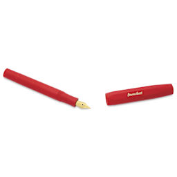 Kaweco Classic Sport Fountain Pen - Red, Medium, cap removed