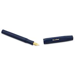Kaweco Classic Sport Fountain Pen - Navy, Broad, cap removed
