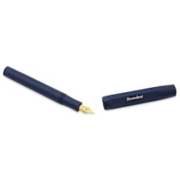 Kaweco Classic Sport Fountain Pen - Navy, Fine, cap removed