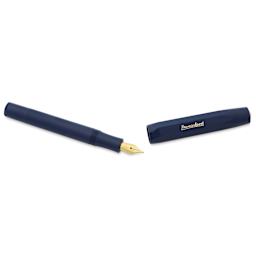Kaweco Classic Sport Fountain Pen - Navy, Medium, cap removed