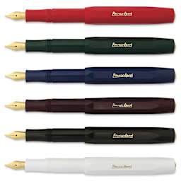 Kaweco Classic Sport Fountain Pens, laid out in various colors
