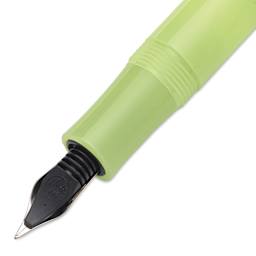 Kaweco Frosted Sport Fountain Pen - Fine Lime, Fine, close-up of the feed