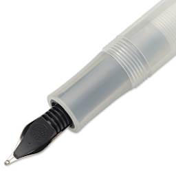 Kaweco Frosted Sport Fountain Pen - Coconut, Broad, close-up of the feed