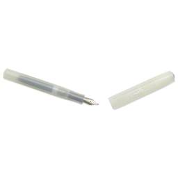 Kaweco Frosted Sport Fountain Pen - Coconut, Extra-Broad, cap removed