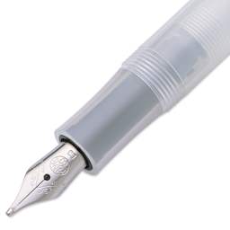 Kaweco Frosted Sport Fountain Pen - Coconut, Extra-Broad, close-up of the nib