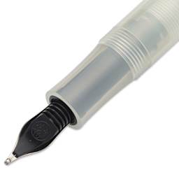 Kaweco Frosted Sport Fountain Pen - Coconut, Extra-Broad, close-up of the feed