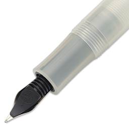 Kaweco Frosted Sport Fountain Pen - Coconut, Fine, close-up of the feed