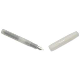 Kaweco Frosted Sport Fountain Pen - Coconut, Medium, cap removed