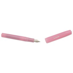 Kaweco Frosted Sport Fountain Pen - Blush Pitaya, Extra-Broad, cap removed