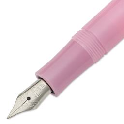 Kaweco Frosted Sport Fountain Pen - Blush Pitaya, Extra-Fine, close-up of the nib