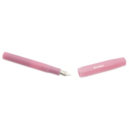 Kaweco Frosted Sport Fountain Pen - Blush Pitaya, Medium, cap removed