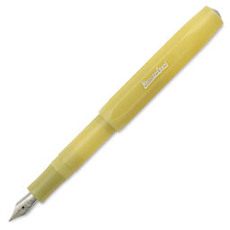 Kaweco Frosted Sport Fountain Pen - Sweet Banana, Broad