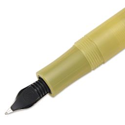 Kaweco Frosted Sport Fountain Pen - Sweet Banana, Fine, close-up of the feed