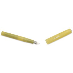 Kaweco Frosted Sport Fountain Pen - Sweet Banana, Extra-Fine, cap removed