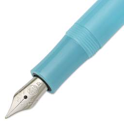 Kaweco Frosted Sport Fountain Pen - Light Blueberry, Extra-Fine, close-up of the nib